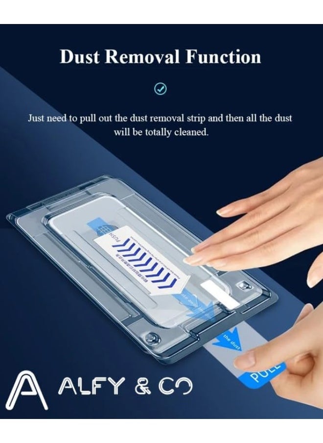 ALFY & CO Premium Grade A clear Screen Protector with Fixing Kit for iPhone 15 Pro Max  - Image 5