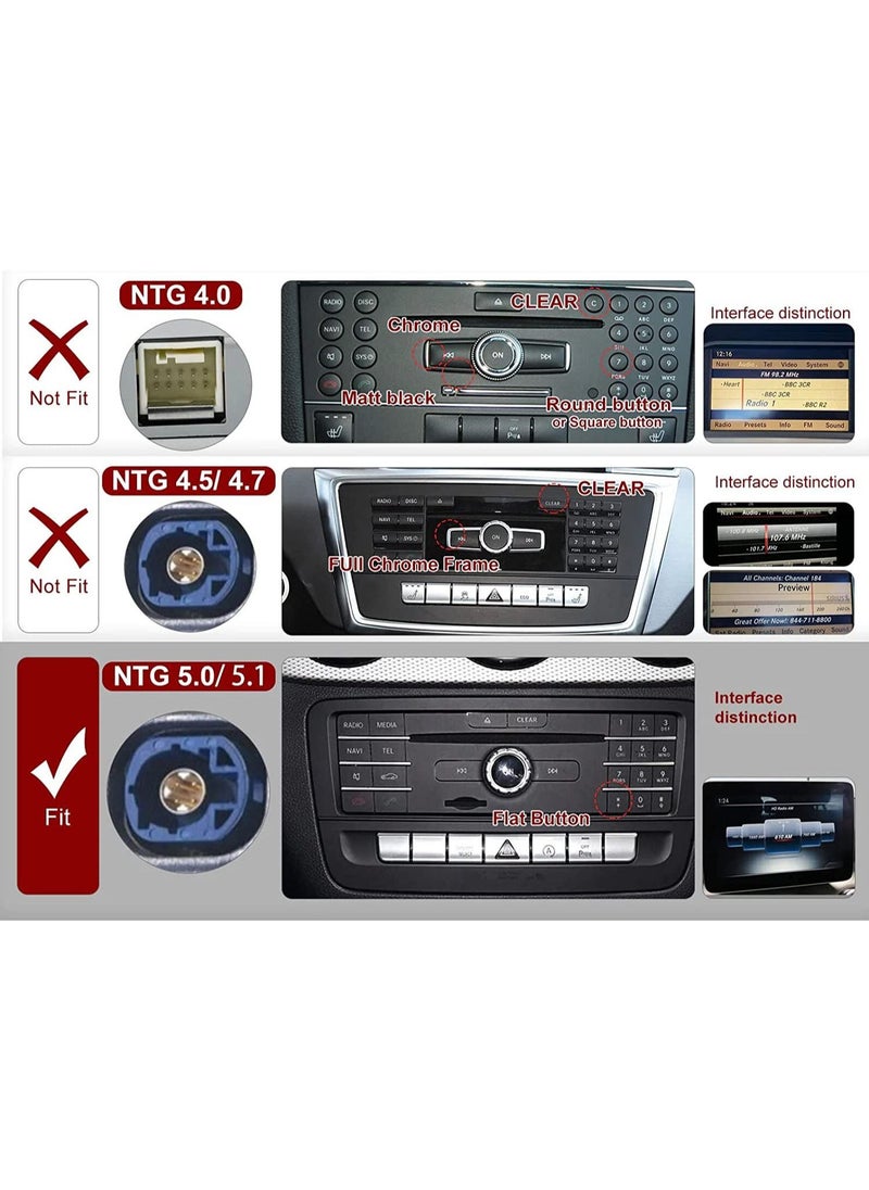 UKMASTER - Car Stereo Screen for Mercedes Benz C Class, GLC C200 C300 C350 C63 (AMG) 2015-2018 W205 NTG5 with Carplay 12.3 inch 8gb 64gb - Image 1