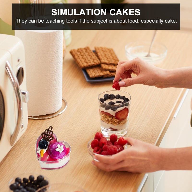 2Pcs Simulation PU Butter Cake Models Lovely Models Home Photo Props - Image 4