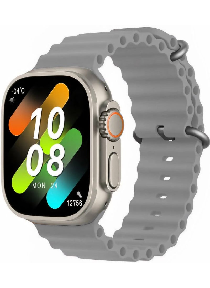 Generic - X9 ULTRA 2 Smart Watch SUPER AMOLED Screen Ai ChatGPT NFC Bluetooth Wireless Charging (Grey) - Image 1