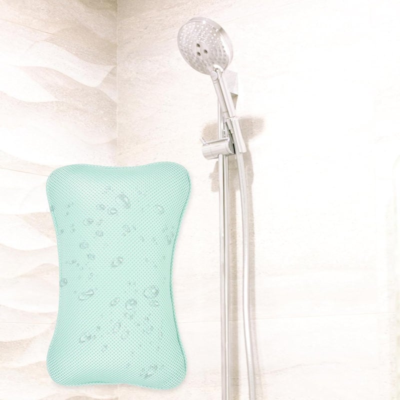 Bathtub Pillow with 3D Mesh Breathable Cover, Non-Slip Suction Cups, Comfortable Head Rest Pad for Soaking Tub, Washable Bath Cushion for Home Spa and Relaxation Random Color - Image 5