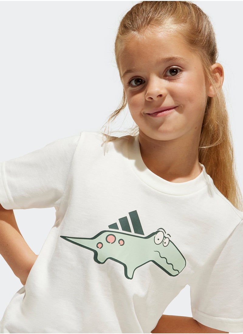 Adidas Kids Adiraptor Graphic T-Shirt  - Image 3