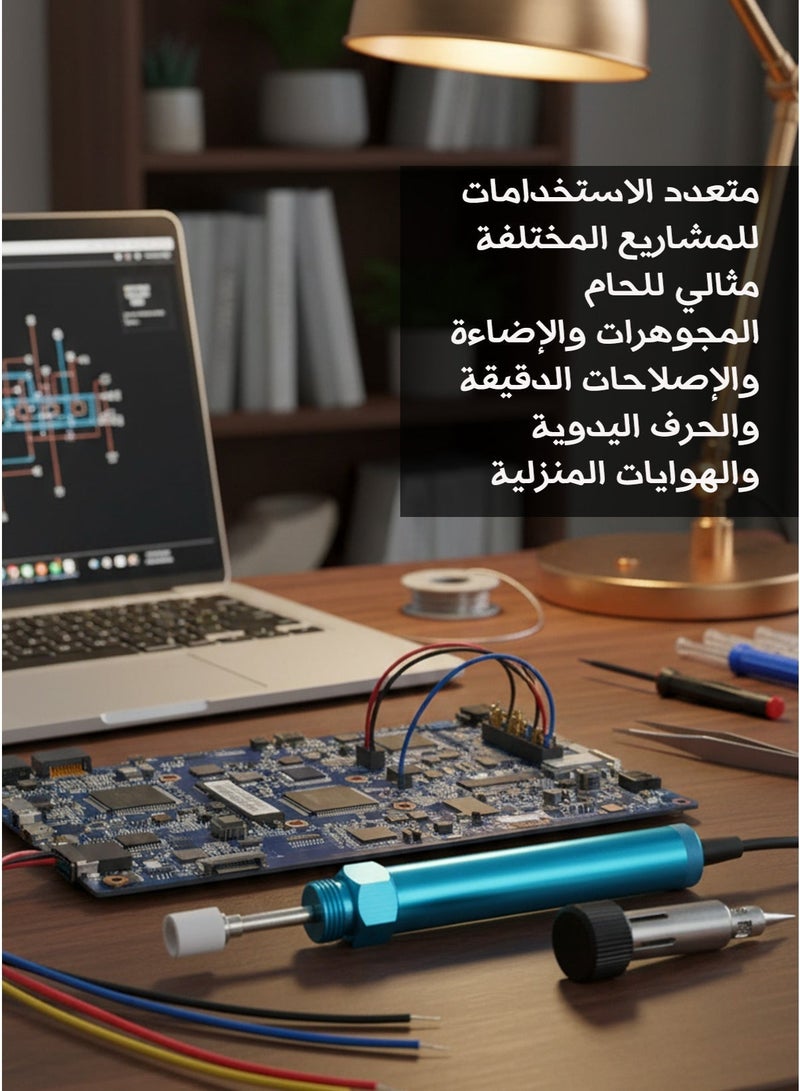 Portable Butane Powered Soldering Iron and Torch Kit - 210-450°C Tip, 1300°C Flame, 70-100W, Lightweight Pen Design, Multi-Functional with Temperature Control for Soldering, Cutting, Jewelry Making, and Crafts - Image 1