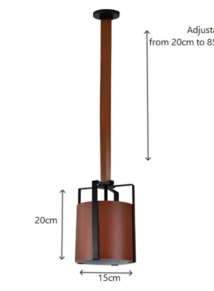تيك لايت نجف حديث- علاقي جلد+حديد 5637/1 - Image 2
