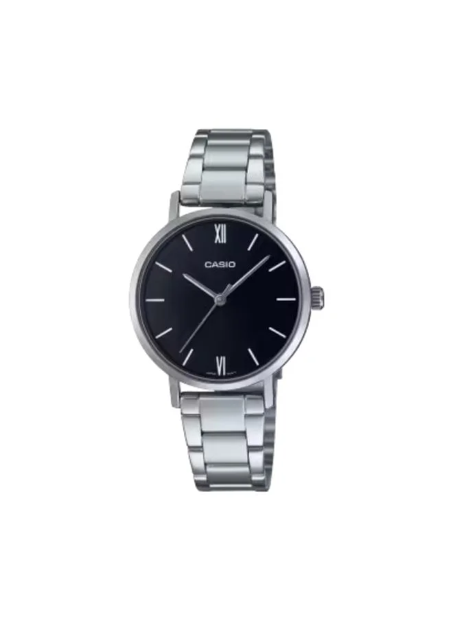 كاسيو Women's Analog Display Watch With Silver Stainless Steel Strap - LTP-VT02D-1AUDF