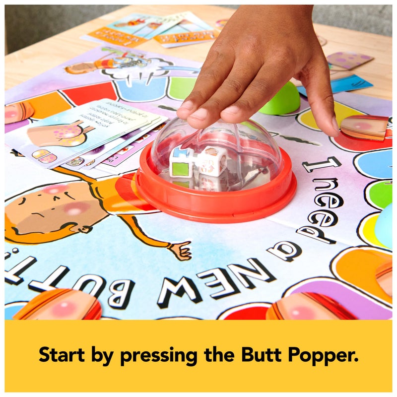 Spin Master Games, I Need a New Butt, Kids Board Game Based on The Book with Popper & Cheek Tiles, Fun for Family Game Night, 2-4 Players, for Ages 5 & Up - Image 3