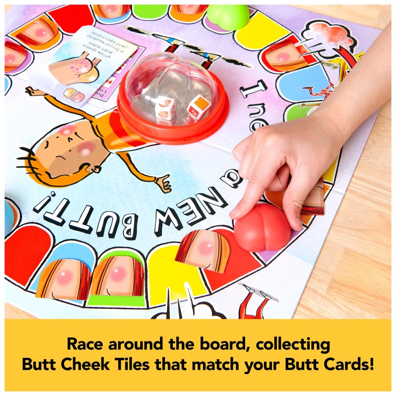 Spin Master Games, I Need a New Butt, Kids Board Game Based on The Book with Popper & Cheek Tiles, Fun for Family Game Night, 2-4 Players, for Ages 5 & Up - Image 4
