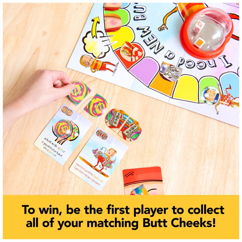 Spin Master Games, I Need a New Butt, Kids Board Game Based on The Book with Popper & Cheek Tiles, Fun for Family Game Night, 2-4 Players, for Ages 5 & Up - Image 5