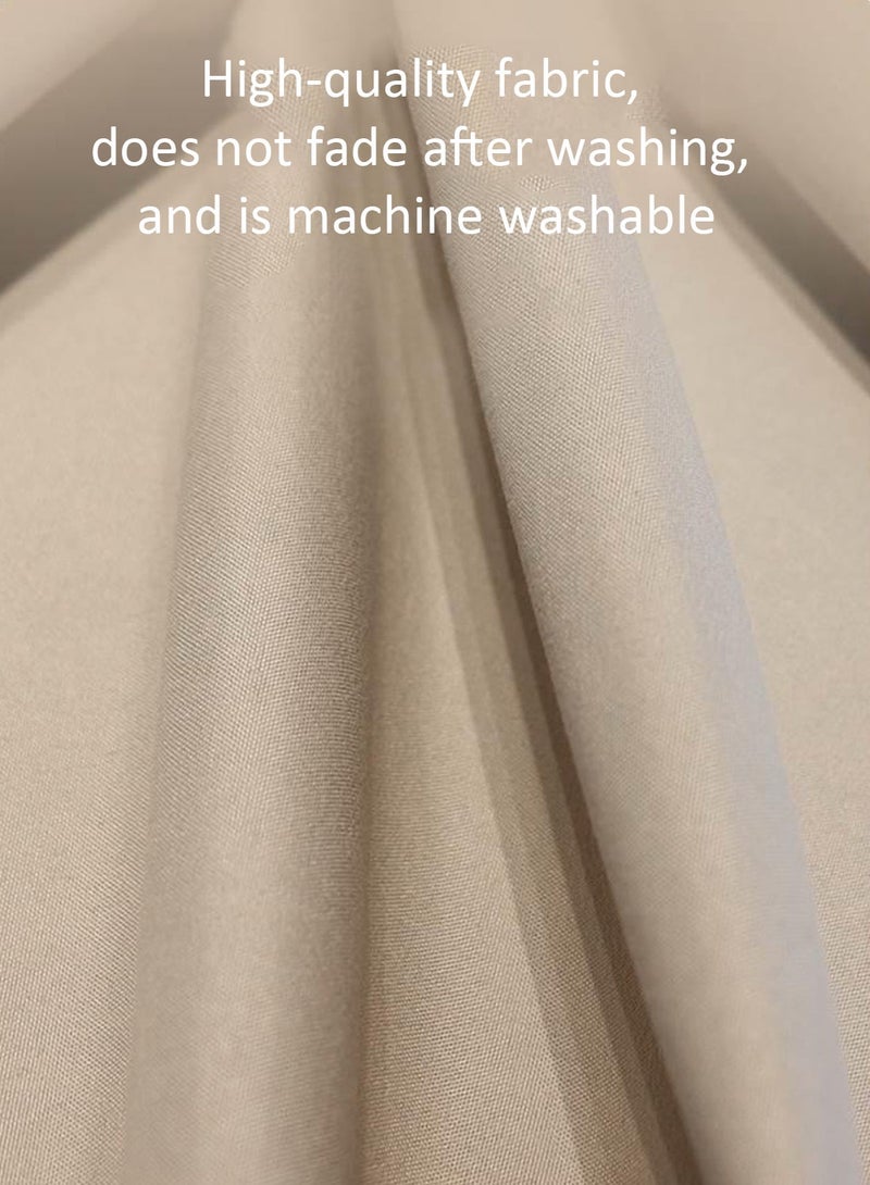 100% Blackout  Curtains, Self-adhesive and Portable, No Drill Curtains, , 1 Panel, Fits Windows 100–130 cm Wide (Dark Beige W200 × H230 cm) - Image 3