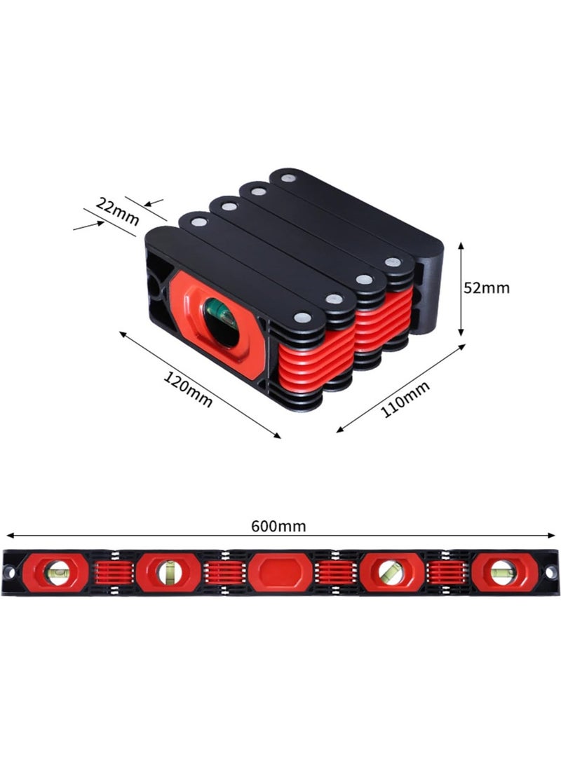 Multi-Function Foldable Level Meter Multi-Angle Measurement Woodworking Tools Pipes Stairs Corners Folding Extend Ruler - Image 3