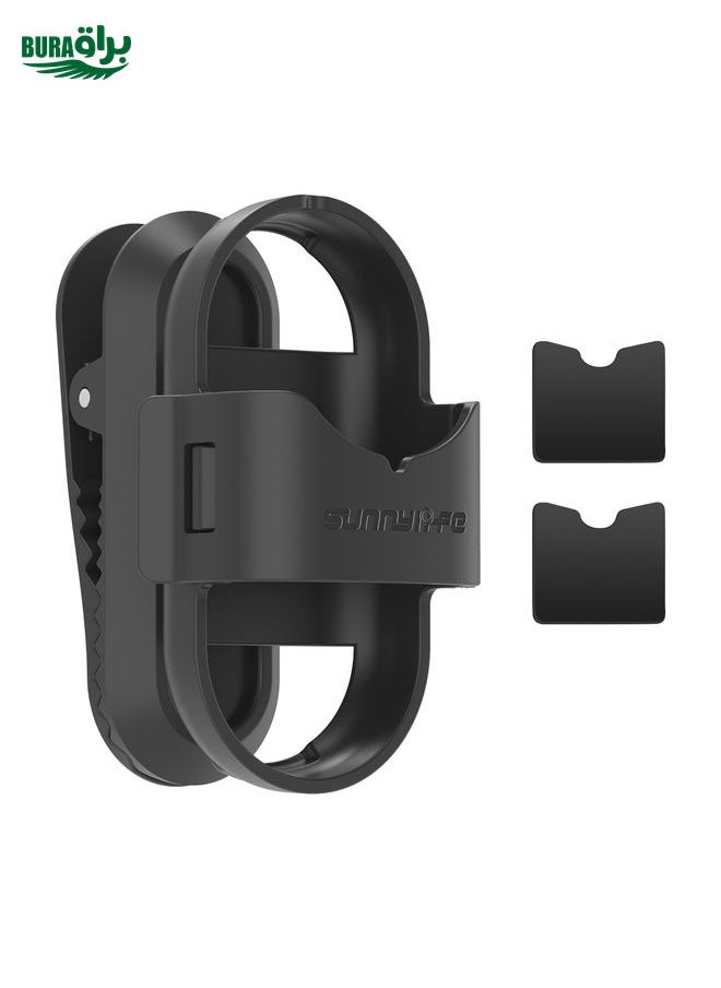 BURAQ For Insta360 GO3 / GO 3S Sunnylife 360 Degree Rotation Backpack Clip Action Camera Clamp Mount (Black)  - Image 1