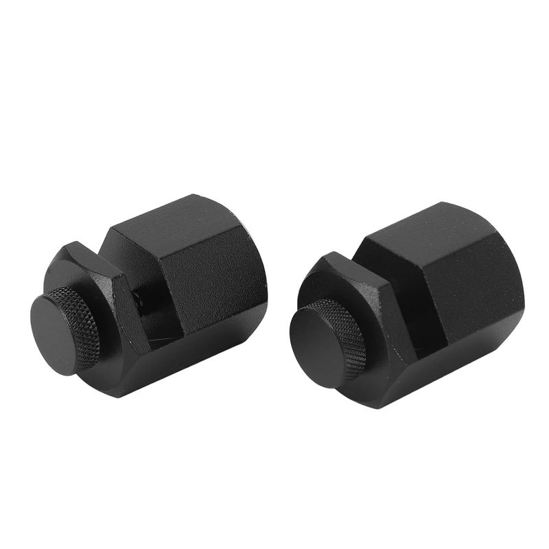 أداة الدرج من سبائك الألومنيوم الأسود 2 قطعة مربع توقف غير قابل للانزلاق للتأطير لأعمال النجارة وتجديد النجارة - Image 1