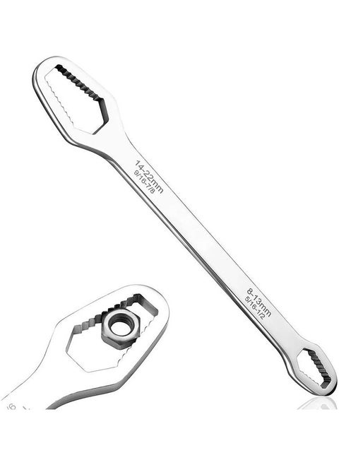Premium quality Universal Torx Spanner Key Set Screw Nuts Wrench Repair Double-Ended Wrench,8-22mm Multifunctional Universal Self-Tightening Wrench Adjustable Wrench