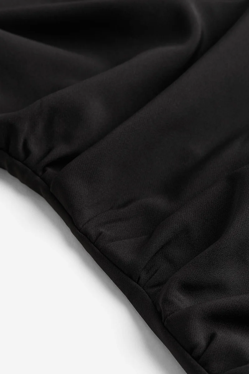 H&M Square-neck twill dress