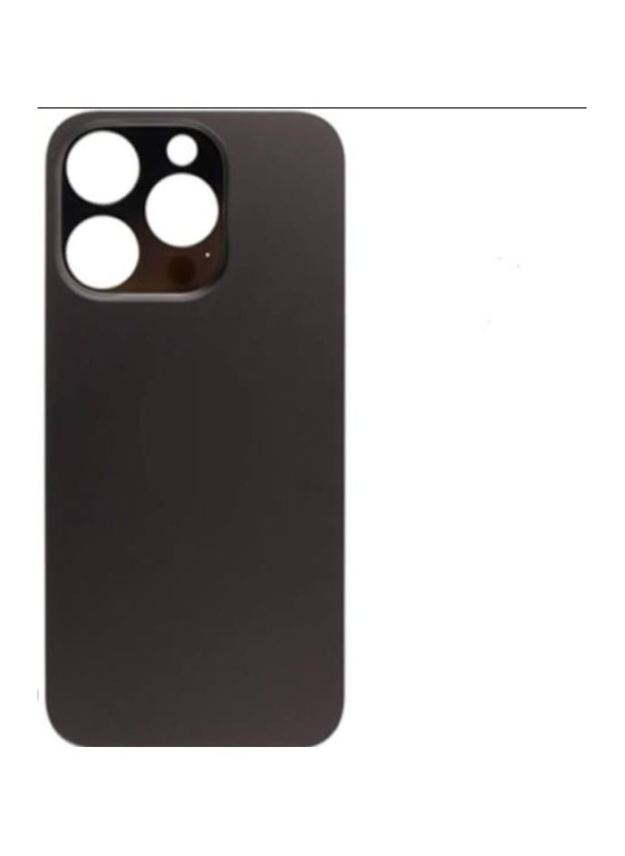 Generic Replacement Back Glass iphone 15 pro black Titanium 