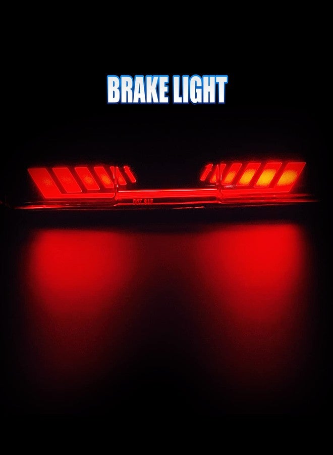 CMVT Auto Third 3rd Brake Light, TIME TUNNEL Sequential LED High Mount Stop Light for 2007-2013 Chevy Silverado/GMC Sierra 1500 2500 3500, 2014 Silverado/Sierra Classic, Rear Center Cab Tail Lamp - Image 3