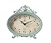 Creative Co-op Creative Co-op Green Antiqued Pewter Mantel Clock  - Image 2