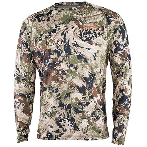 SITKA Core Lightweight Crew Long Sleeve - Lightweight Base Layer Hunting Shirt for Men, Optifade Subalpine, 3X-Large - Image 1