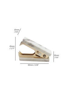 MEI YI TIAN 1 Pack Marble Print Staple Remover Gold Glitter Metal Jaws Staples Puller Removal Tool For Home Office School Desk Stapling Accessories Supplies (1)  - Image 3