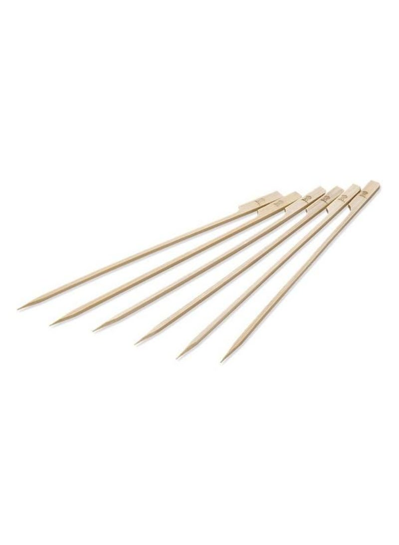 Weber Original Eco-Friendly Disposable Bamboo Skewer Set for Barbecue Beige - Image 2