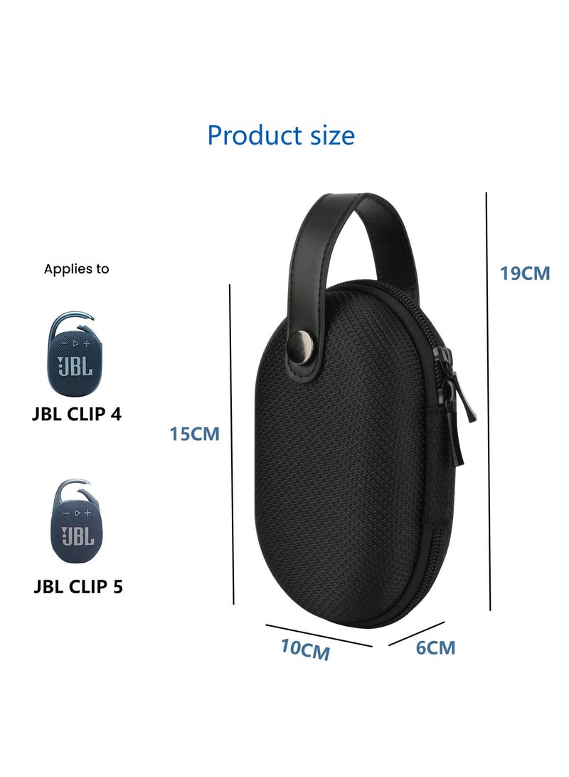 general JBL Clip4/5 Speaker EVA Carrying Case, PU Handheld Zip Organiser, Waterproof and Drop-proof Speaker Case - Image 2