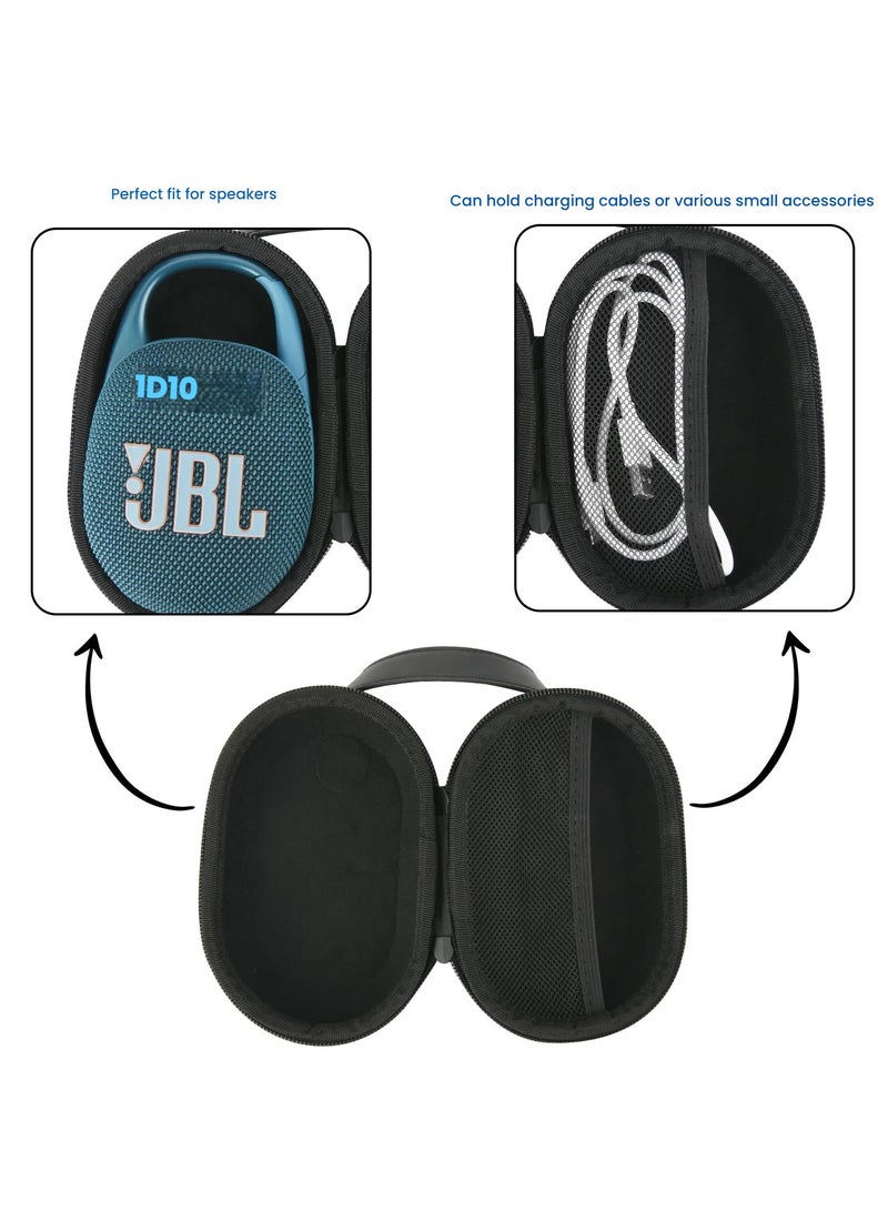 general JBL Clip4/5 Speaker EVA Carrying Case, PU Handheld Zip Organiser, Waterproof and Drop-proof Speaker Case - Image 5