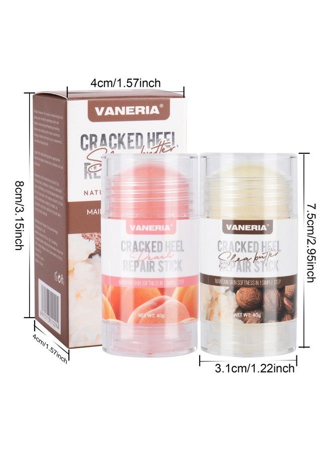 VANERIA Cracked Heel Repair Stick,Heel Balm For Dry Cracked Feet Treatment With Shea Butter & Coconut Oil,Deeply Moisturize & Soften Feet,Exfoliates Dead Skin 40G(Shea Scent) - Image 2
