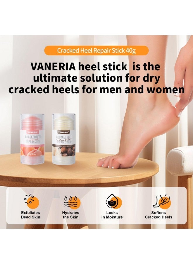 VANERIA Cracked Heel Repair Stick,Heel Balm For Dry Cracked Feet Treatment With Shea Butter & Coconut Oil,Deeply Moisturize & Soften Feet,Exfoliates Dead Skin 40G(Shea Scent) - Image 3