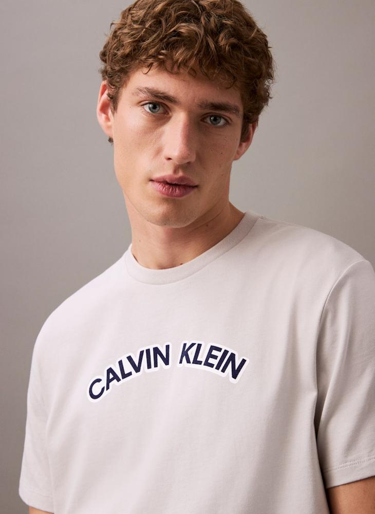 Calvin Klein Jeans Slogan Crew Neck T-Shirt  - Image 3