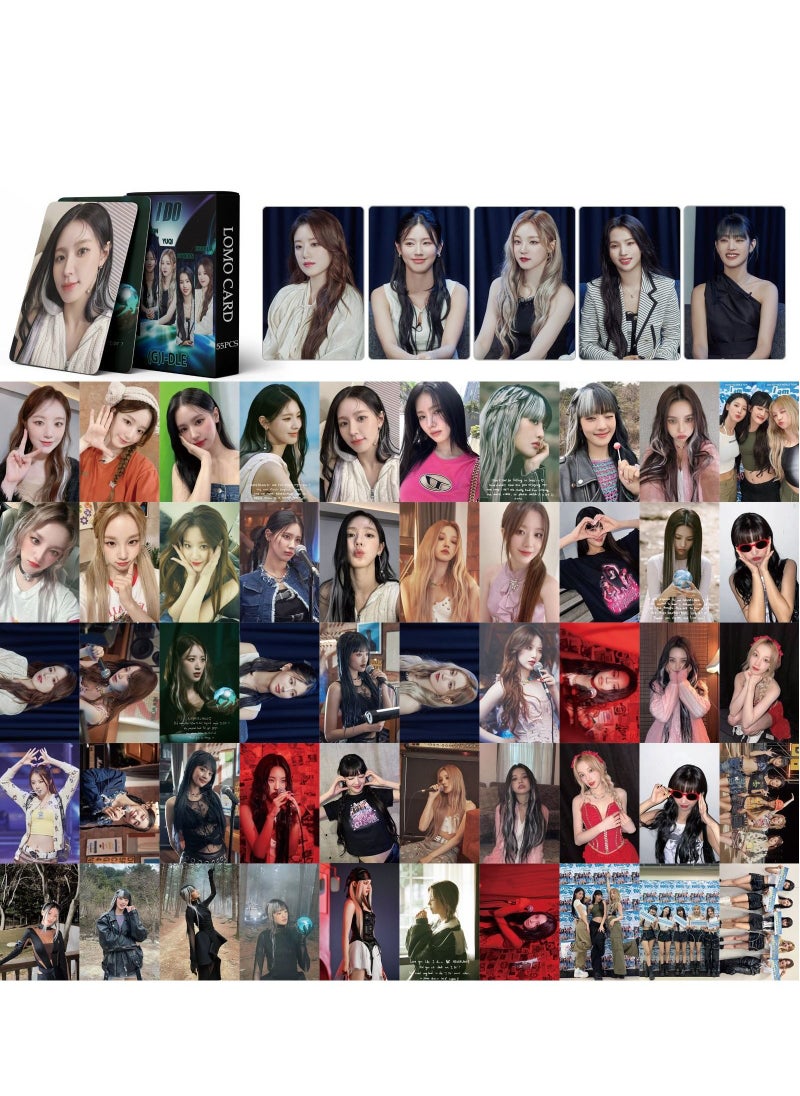 55Pcs GIDLE Single I DO Photo Card Minnie Miyeon Yuqi Soyeon Shuhua Lomo Card