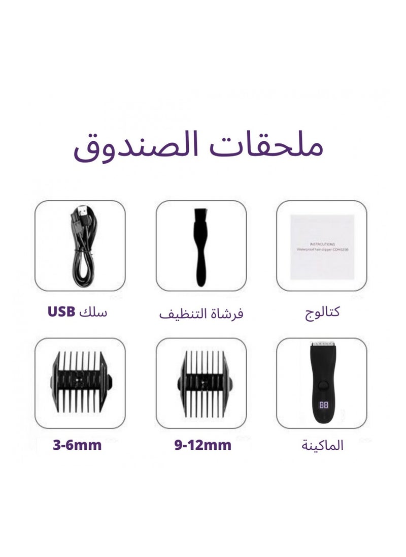 BLADELOCK - Safe Rechargeable And Waterproof Hair Clipper For Sensitive Areas And Body Hair - For Men And Women - Image 1