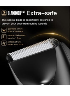 BLADELOCK Safe Rechargeable And Waterproof Hair Clipper For Sensitive Areas And Body Hair - For Men And Women  - Image 4