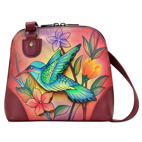 Anna by Anuschka Leather Small Multi Compartment ZipAround Organizer Birds in Paradise - Image 1