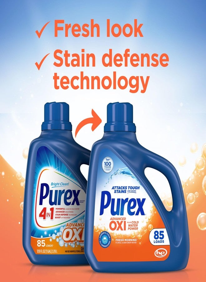 Purex Advanced Oxi with Odor Fighter Liquid Detergent, 128 fl oz, 85 wash loads - Image 2