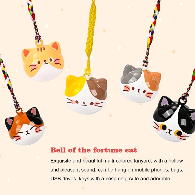 GoodHawks Cartoon Cat Bell Pendant Phone Decoration Backpack Charm - Image 5