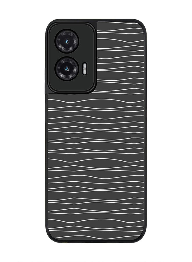 Stylizedd For Motorola Moto G35 Case,Slim fit Camera Protection, Shockproof Thin Phone cover  - Squiggly Lines