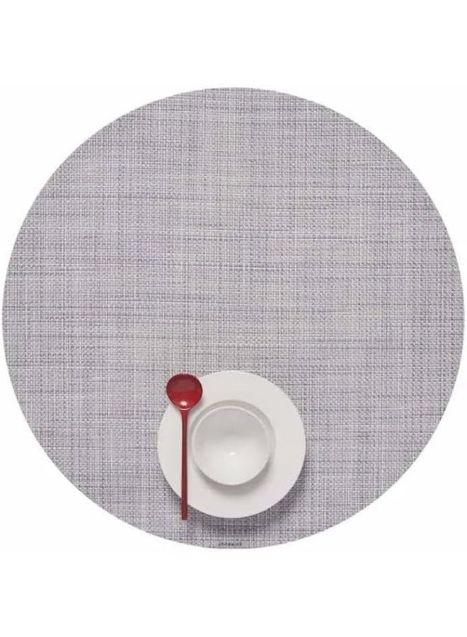 Chilewich Mini Basketweave Round Placemat (Mist)