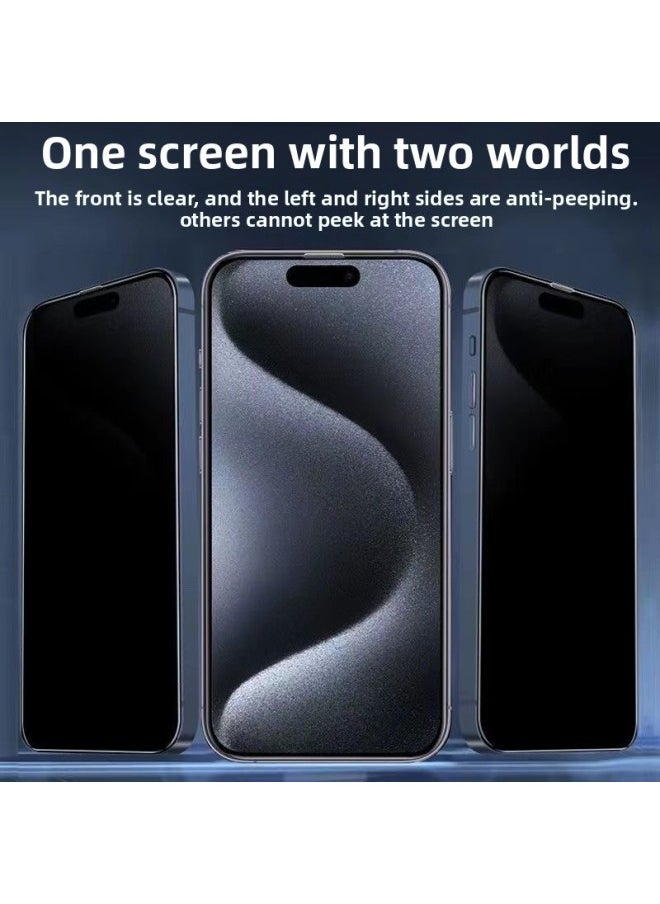 Generic For Iphone16e Full Screen Tempered Film For Iphone 15Pro Max Metal Mobile Phone Film For 13Pro Dust-proof Net Anti-peep-Color:Dust-proof Net [hd] (with Packaging)-Size:For Iphone14Plus  - Image 4
