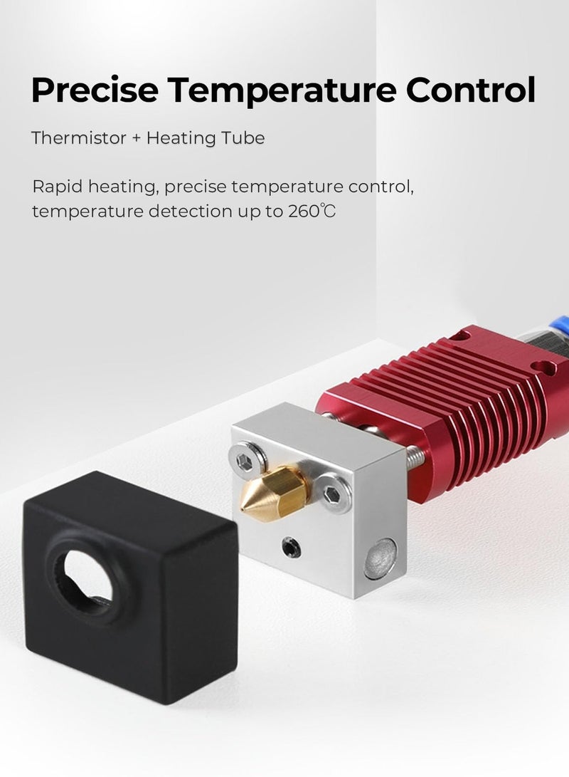 Barakah Ender 3 Hotend Kit for 3D Printers, 24V Extruder MK8 with 0.4mm Nozzle, Blue Teflon Tube, Smooth, No Clogging - Compatible with Creality Ender-3, Ender-3 Pro, Ender-3S, Ender-2 Pro - Image 4