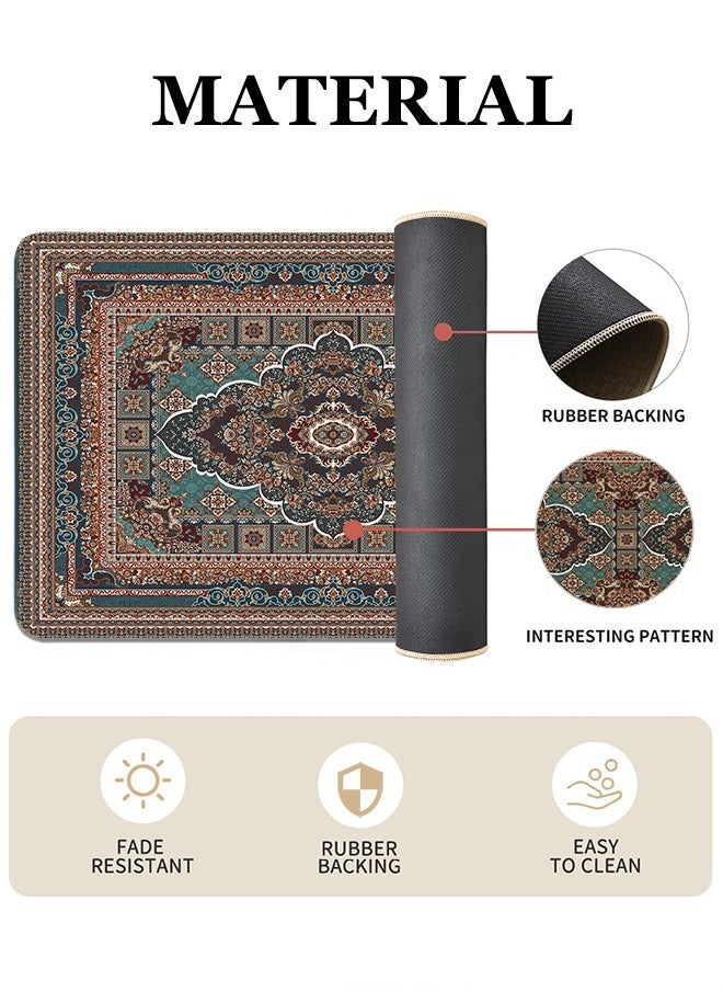 Generic 2 PCS Kitchen Floor Mats Rugs Set, Cushion Floor Carpet, Waterproof, Oil Resistant and Anti-Fatigue PU Standing Mat for Kitchen, Floor, Office, Sink, Laundry 45*75CM+45*120CM  - Image 2