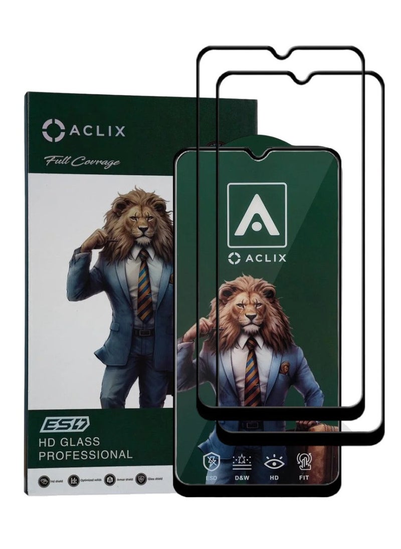 ACLIX 4 Pieces Antistatic ESD Dustproof Premium Quality High Definition Tempered Glass Screen Protector Designed For Samsung Galaxy A02s - Image 2