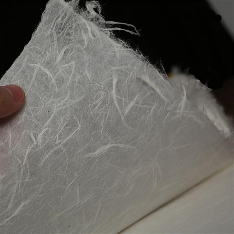 Natural Mulberry Paper Sheets, Handmade Decoupage Tissue, Art Washi for DIY Craft Origami, 50 Sheets 35 x 46 cm - Image 3