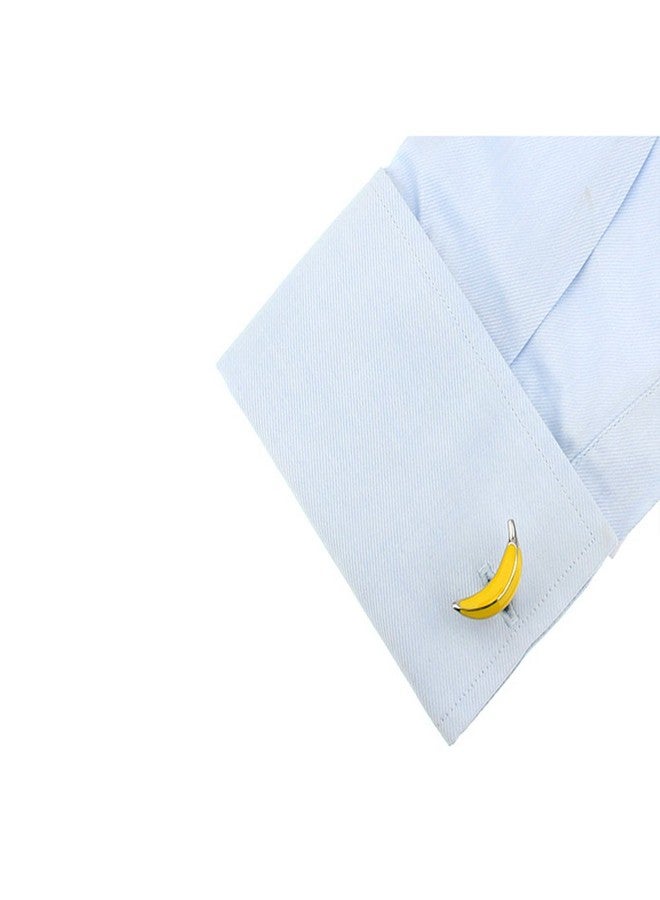 Vcufflinks 3D Bananas Cufflinks Banana Fruit Cuff Links - Image 4