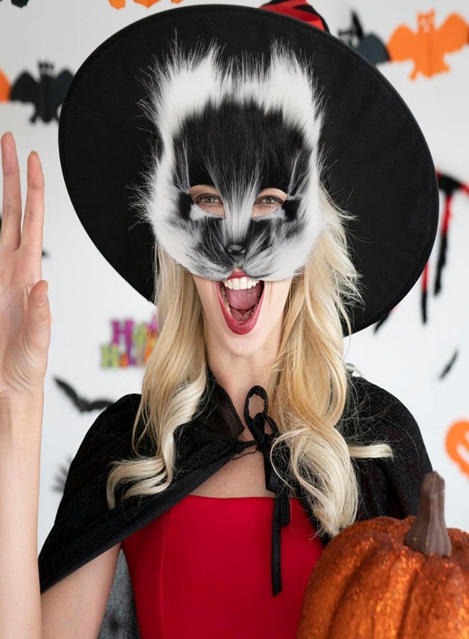 Amosfun Halloween Fox Mask Furry Cat Mask Cosplay Costumes Props Halloween Party Supply 7.48 X 7.48 X 3.54 Inch - Image 4