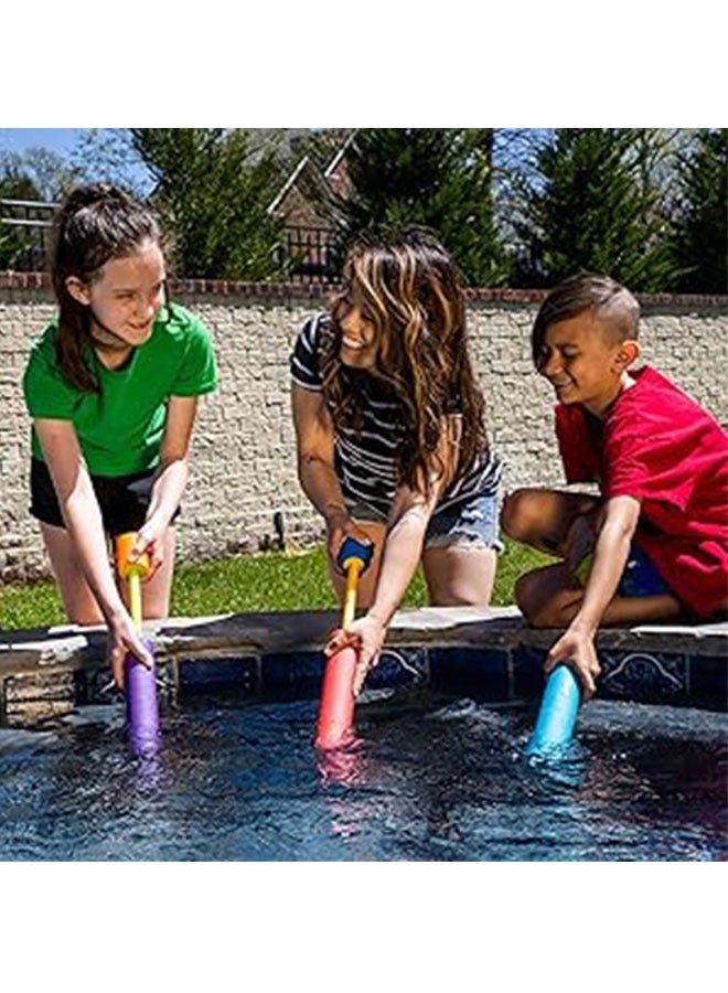 6-Pack Foam Water Blaster Set Water Gun, Multicolor Pool Toys Water Squirter Soaker Gun for Toddlers Summer Swiming Beach Party  - Image 5