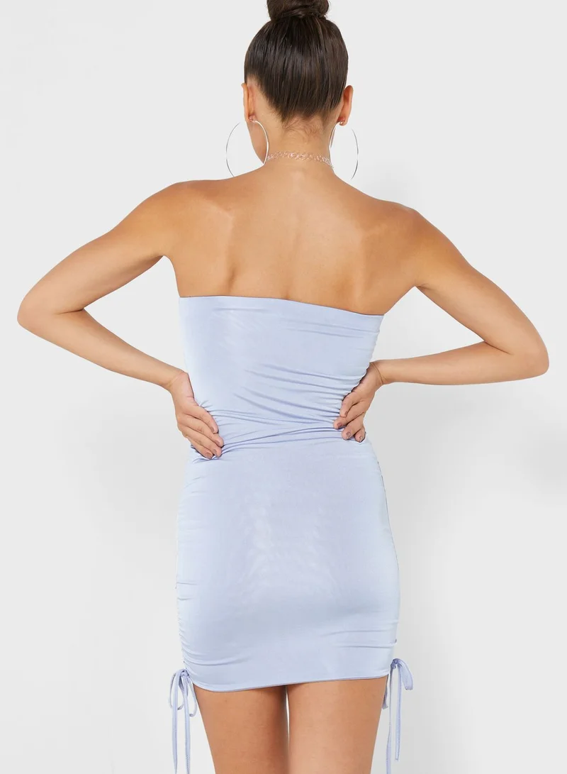 Missguided Ruched Detail Mini Skirt