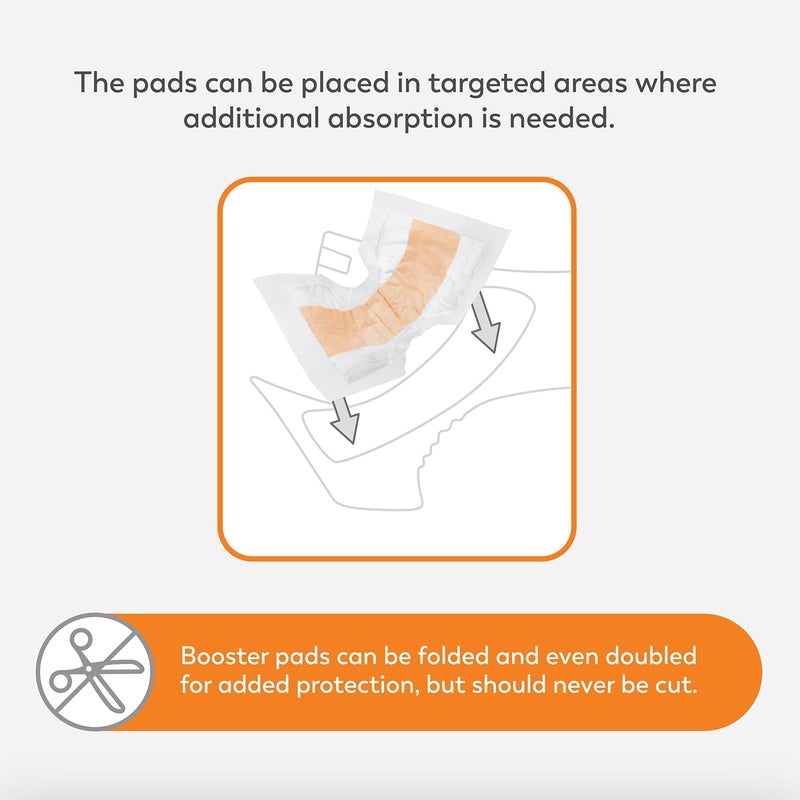 Tranquility TopLiner Disposable Absorbent Booster Contour Pads for Bowel Incontinence Contour 215 x 135 120 ct - Image 4