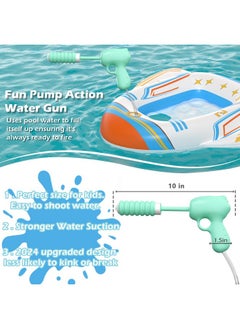 Jasonwell Inflatable Kids Pool Floats - Toddler Pool Floaties Swimming Pool Float With Water Squirt Gun Swim Floaty Rafts Lake Beach Party Pool Toys For Boys Girls Airplane  - Image 2