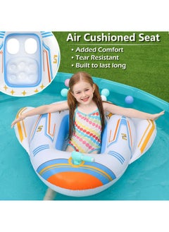 Jasonwell Inflatable Kids Pool Floats - Toddler Pool Floaties Swimming Pool Float With Water Squirt Gun Swim Floaty Rafts Lake Beach Party Pool Toys For Boys Girls Airplane  - Image 3