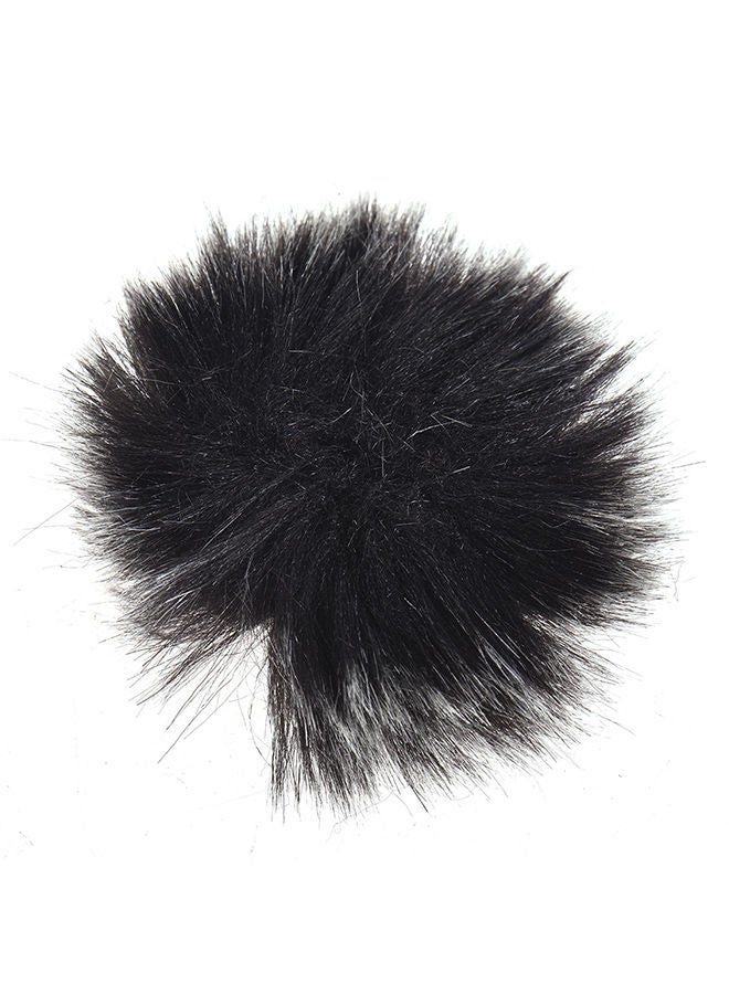 NIBEMINENT 5-Piece Fur Lapel Lavalier Microphone Windshield Set D5435-31 Black - Image 1